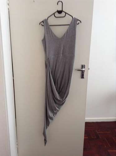 Asymmetrical grey dress - Large