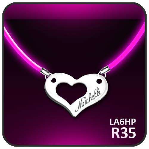 Lumo Range - Open Heart Pendant with *** FREE ENGRAVING ***