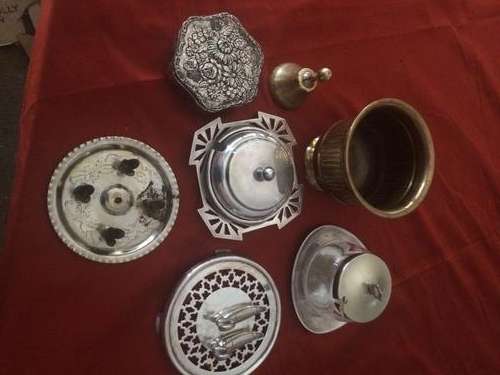 Mixed Silver and Brass ware