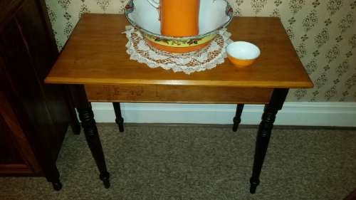 Antique Table |Yellow Wood Top with Stinkwood Legs|