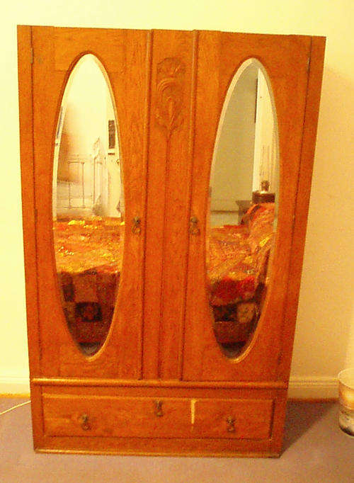 Vintage Oak Wardrobe