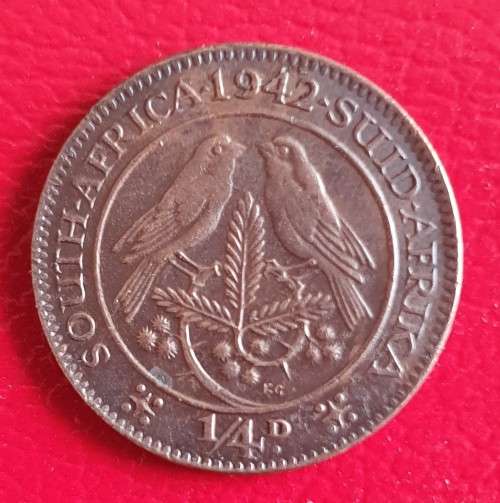 1942 Union of South Africa ¼d