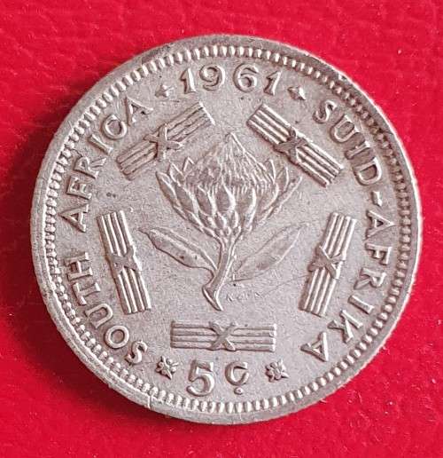 1961 Republic of South Africa 5c - Proof