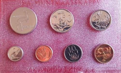 1989 Republic of South Africa - Uncirculated set with Nickel R1