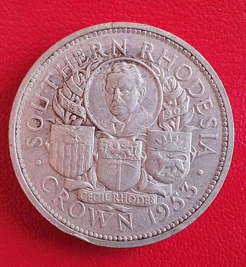 1953 Southern Rhodesia Silver Crown