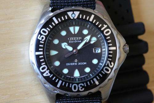 Citizen Men's BN0000-04H Stainless Steel Eco-Drive Dive Watch