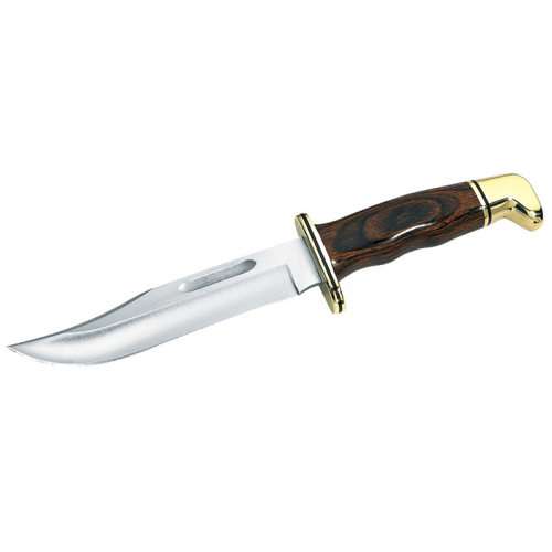 Buck 119BR Special Fixed Blade Knife with brown leather sheath