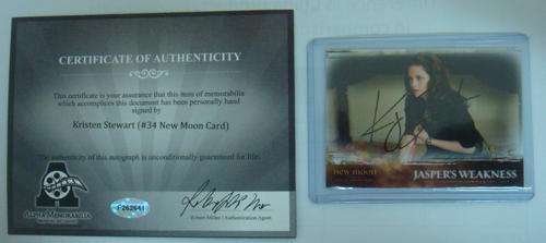 Kristen Stewart Signed / Autographed Card