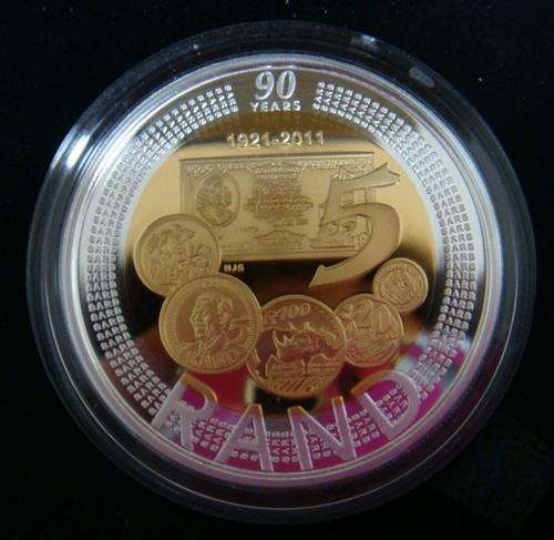SARB 2011 Rand Anniversary Silver Proof Crown R5