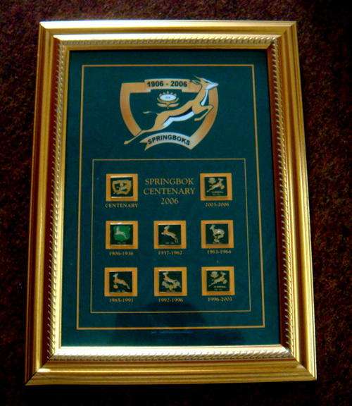 Springbok collectors frame - Centenary (Limit 400)