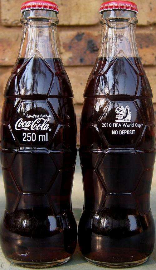 2010 Fifa World Cup - Limited Edtion Glass Bottle Coca Cola Coke - South Africa