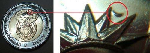 Error Coin 2011 SARB 90th Anniversary R5 UNC - EXTREMELY RARE