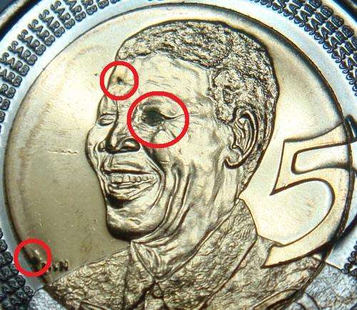 ERROR COIN - 2008 MANDELA BIRTHDAY R5 COIN