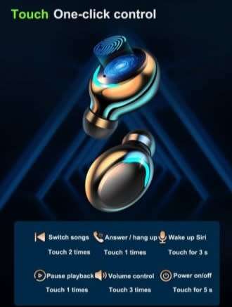 WIRELESS SPORTS BLUETOOTH EARBUDS || POWERFUL STEREO SOUND AND SMOOTH BASS,BUILT IN POWERBANK CHARGE