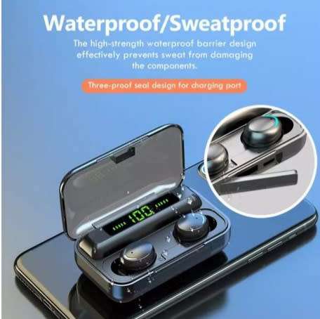 WIRELESS SPORTS BLUETOOTH EARBUDS || POWERFUL STEREO SOUND AND SMOOTH BASS,BUILT IN POWERBANK CHARGE