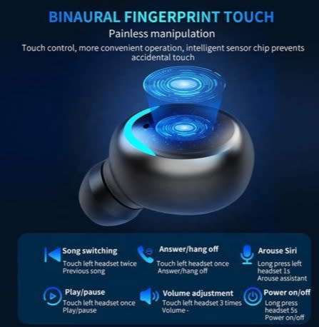 WIRELESS SPORTS BLUETOOTH EARBUDS || POWERFUL STEREO SOUND AND SMOOTH BASS,BUILT IN POWERBANK CHARGE