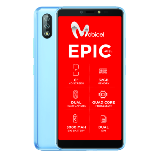 LIKE NEW MOBILECEL EPIC LTE ||GRADIENT BLUE||32G, DUAL SIM HUGE BATTERY||BARGAIN