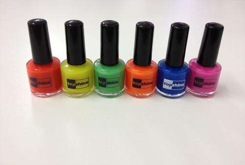 TOP SHINE Nail Polish - assorted Neon Colors 6pic in pack