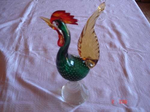 murano chicken in good condition.h 28cm.