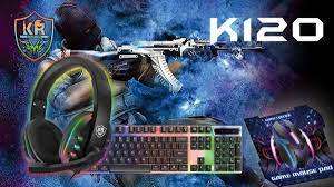 K120 4-IN-1 Gaming Set (Backlit Keyboard, Mouse, Mouse Pad, Headset)