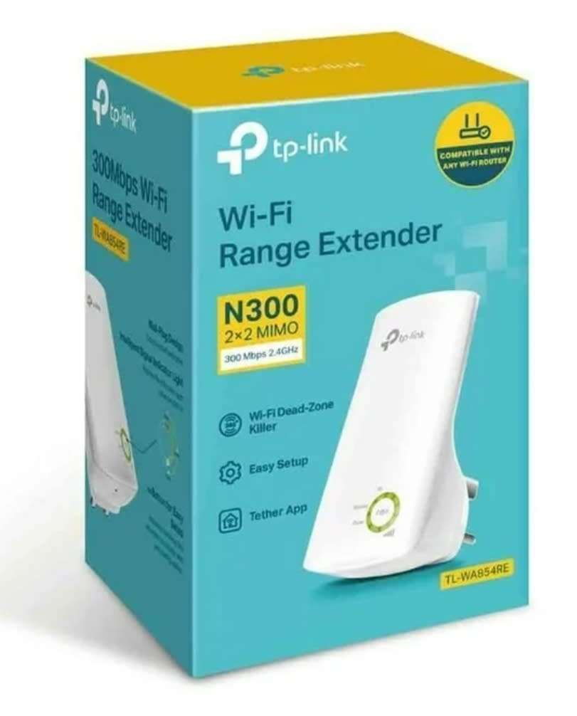 tp-link Wi-Fi  Range Extender N300 2x2 MIMO 300 Mbps TL-WA854RE
