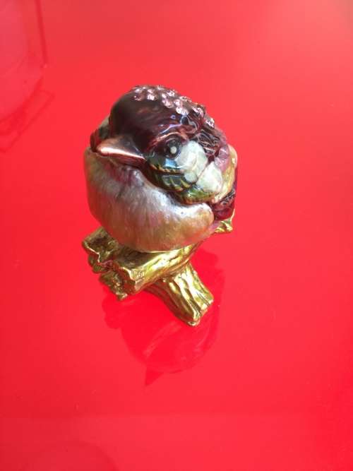 Bejeweled Bird Trinket Box
