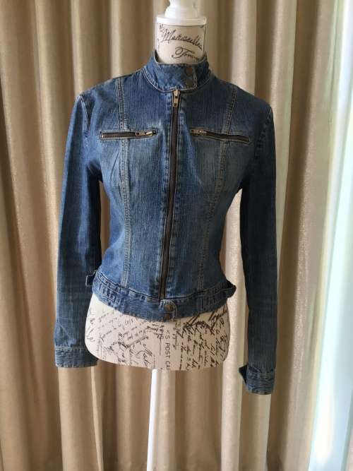 Stoned Cherry Denim Biker Jacket