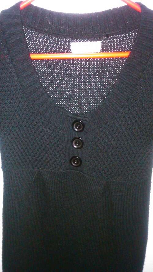 Black knitted dress (size small)