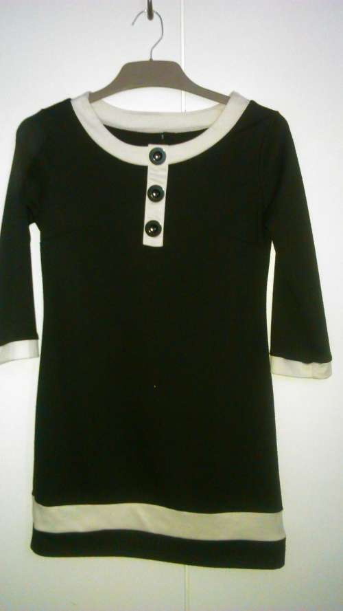 Black and White longsleeve dress