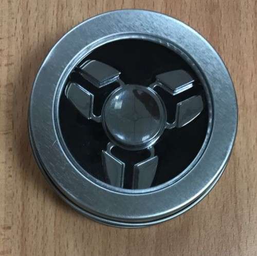 FIDGET SPINNER DARK METALLIC SILVER