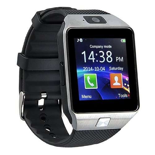 SMARTWATCH + BLUETOOTH & SIM (BUY 2 FOR FREE DELIVERY )silver