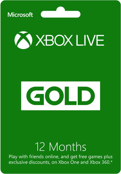 X BOX LIVE GOLD 12 months