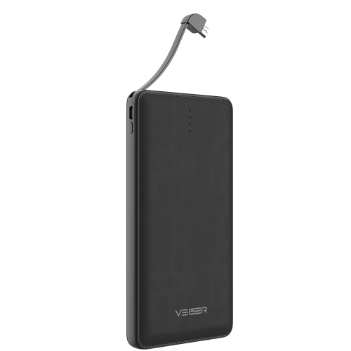 VEGER POWERBANK (12 000 mAh) - Black/White