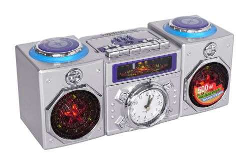 SONNITECH FM CLOCK RADIO 500W + TAPE RECORDER