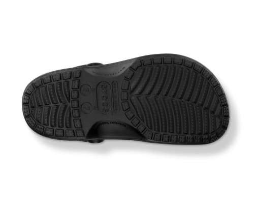CROCS MEN'S BAYA FLEECE CLOG - GRAPHITE BLACK
