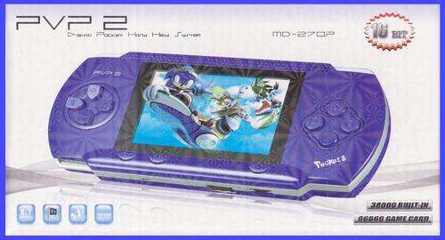 PVP2 MD- 270P TFT LCD Portable Game Console with TV-Out and Built-in Games
