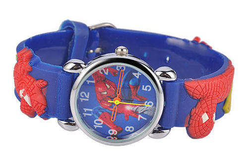 ***R420 ***SPIDERMAN WATCH****Cartoon rubber watchband quartz movement kids watch