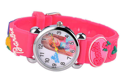 HOT ITEM!! Cartoon rubber watchband quartz movement kids watch