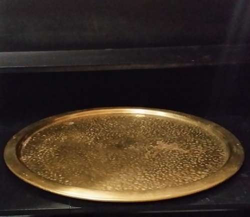 LARGE BRASS TRAY 46 CM