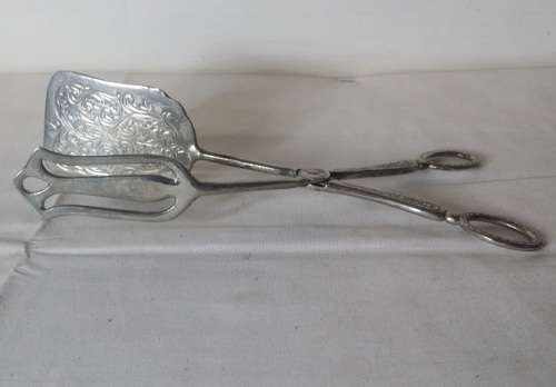 VINTAGE SILVER PLATED TONGS