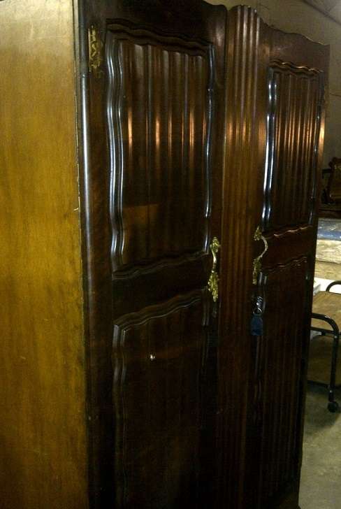 2 DOOR IMBUIA WARDROBE