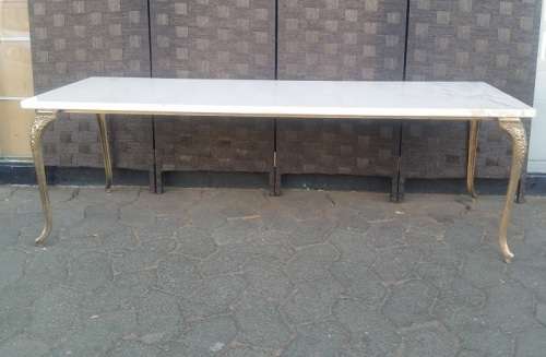 BRASS AND MARBLE COFFEE TABLE ...COLLECTION EDENVALE JHB