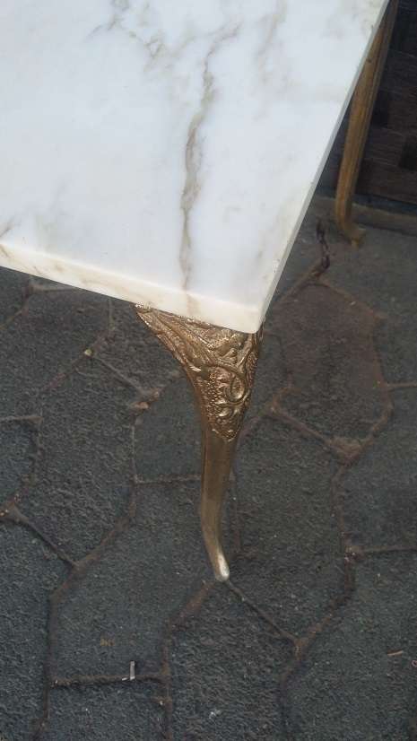 BRASS AND MARBLE COFFEE TABLE ...COLLECTION EDENVALE JHB