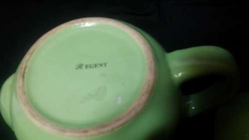 A GREEN REGENT TEA POT