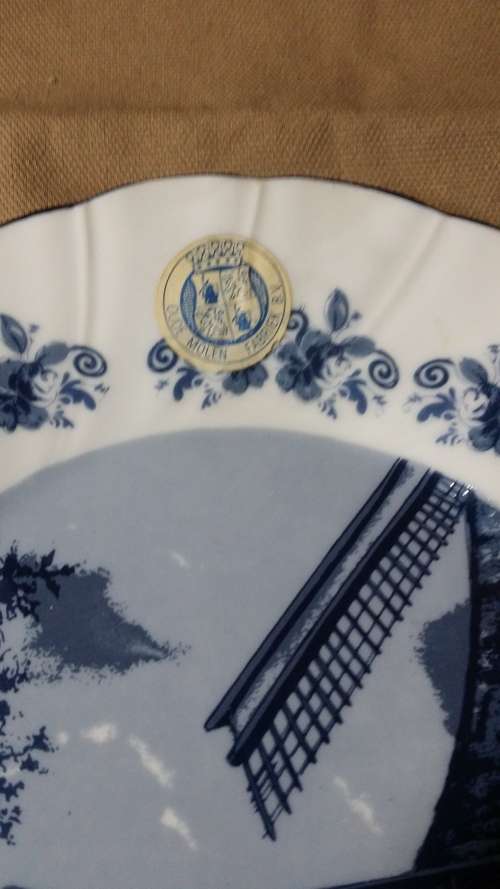 DELFT HOLLAND SPECIAL LIMITED COLLECTORS EDITION THE OLD CLOG MAKER SERIE 2717 OVAL  PLATE