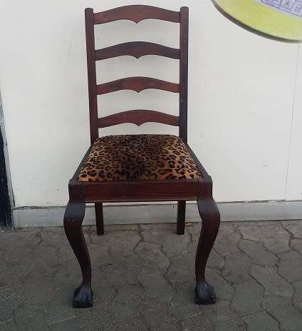 IMBUIA BALL AND CLAW CHAIR /  BUYER MUST COLLECT EDENVALE JHB