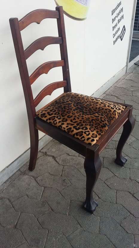 IMBUIA BALL AND CLAW CHAIR /  BUYER MUST COLLECT EDENVALE JHB