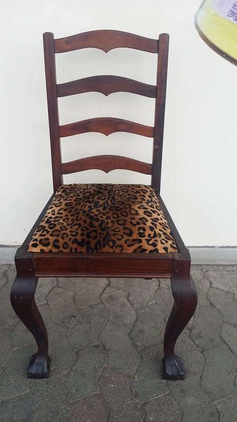 IMBUIA BALL AND CLAW CHAIR /  BUYER MUST COLLECT EDENVALE JHB