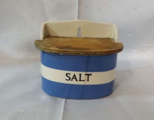 GREEN & CO CORNISH KITCHENWARE SALT JAR ENGLAND