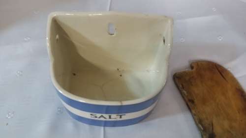 GREEN & CO CORNISH KITCHENWARE SALT JAR ENGLAND